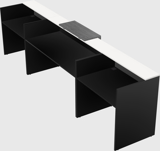 Modern long reception desk