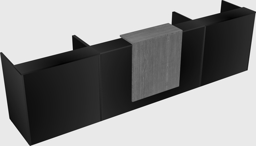 Modern long reception desk