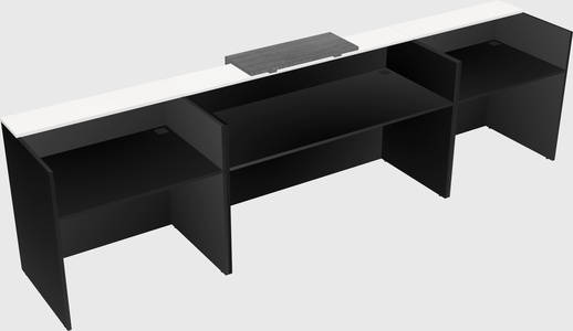 Modern long reception desk