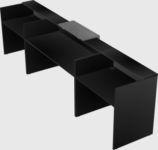 Modern long reception desk