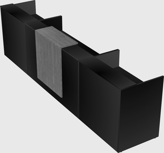 Modern long reception desk
