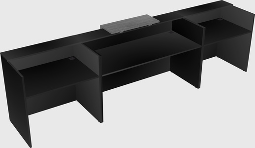 Modern long reception desk