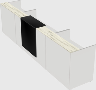 Modern long reception desk