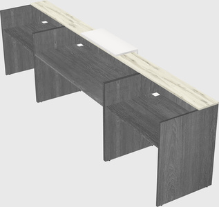 Modern long reception desk