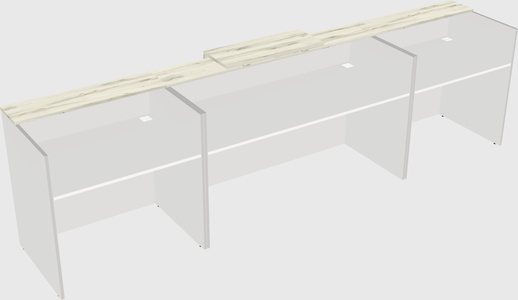 Modern long reception desk