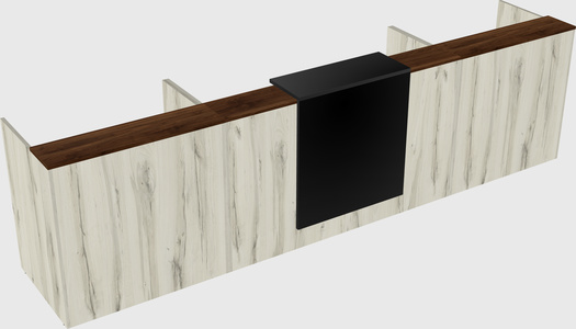 Modern long reception desk