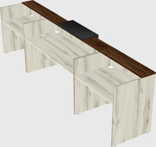 Modern long reception desk