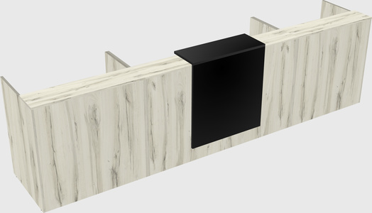 Modern long reception desk