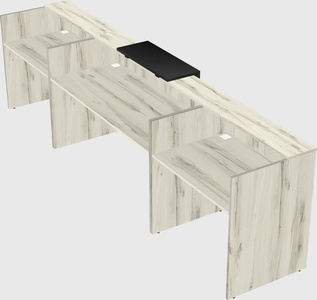 Modern long reception desk