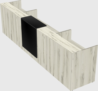 Modern long reception desk