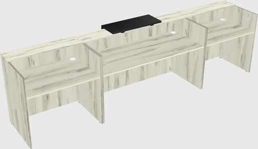 Modern long reception desk