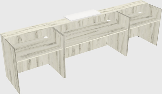 Modern long reception desk