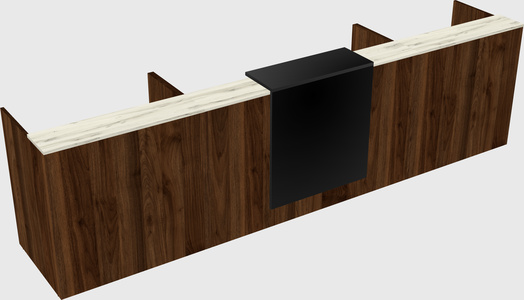 Modern long reception desk