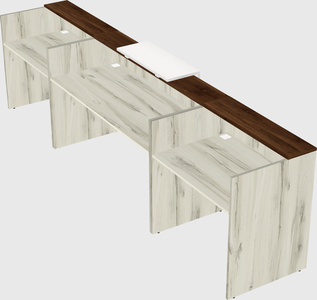 Modern long reception desk