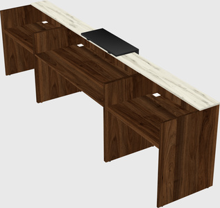 Modern long reception desk