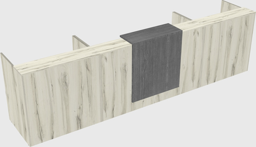 Modern long reception desk