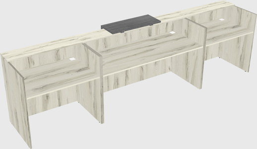Modern long reception desk
