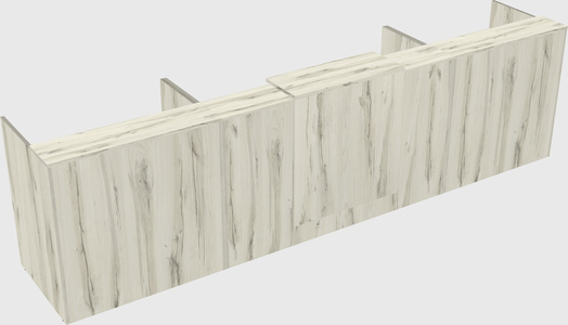Modern long reception desk