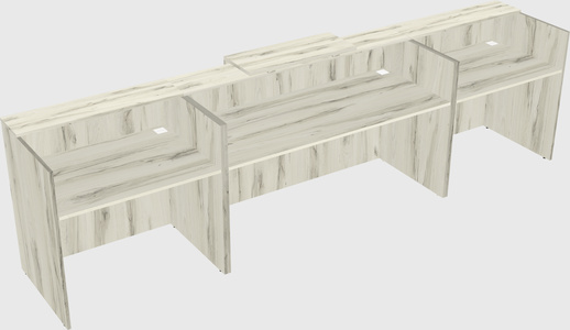 Modern long reception desk