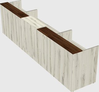 Modern long reception desk