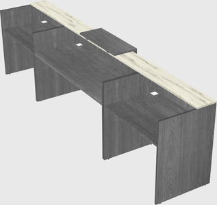 Modern long reception desk