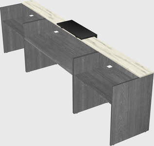 Modern long reception desk