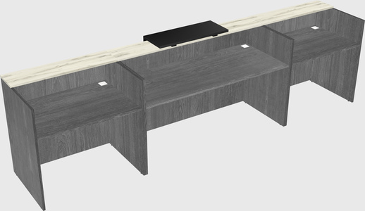 Modern long reception desk