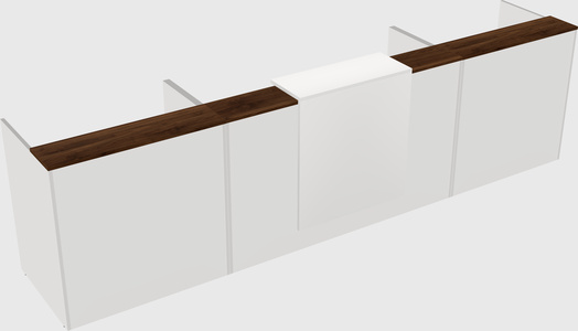 Modern long reception desk