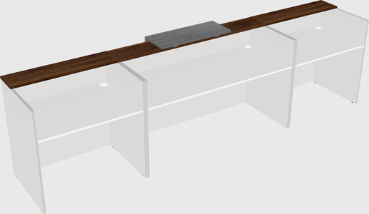 Modern long reception desk