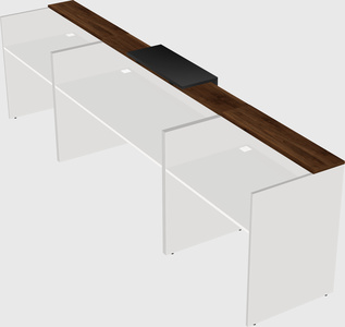 Modern long reception desk