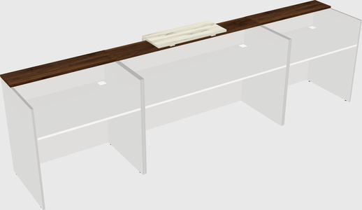 Modern long reception desk