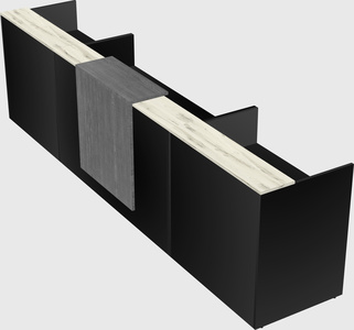 Modern long reception desk