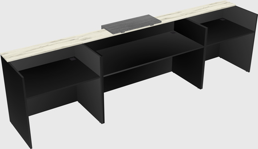Modern long reception desk