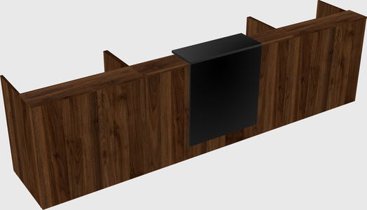 Modern long reception desk