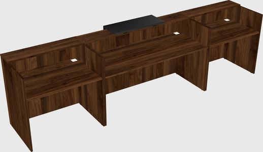 Modern long reception desk