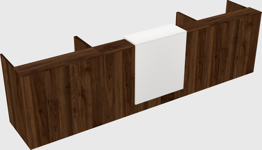 Modern long reception desk