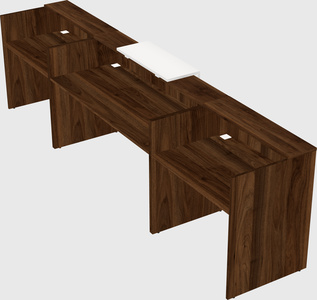 Modern long reception desk