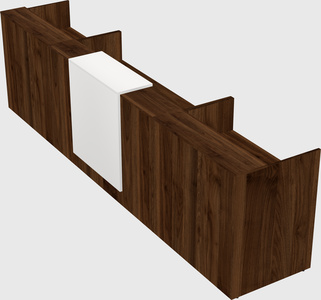 Modern long reception desk