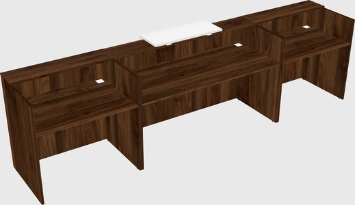 Modern long reception desk