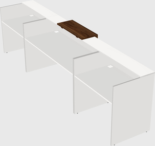 Modern long reception desk