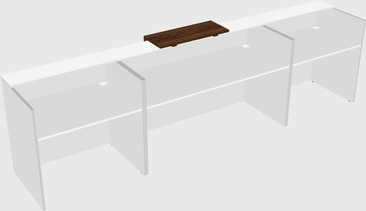 Modern long reception desk