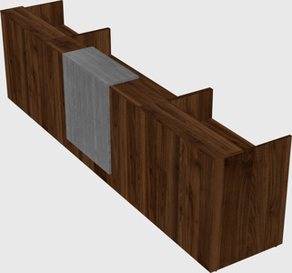 Modern long reception desk