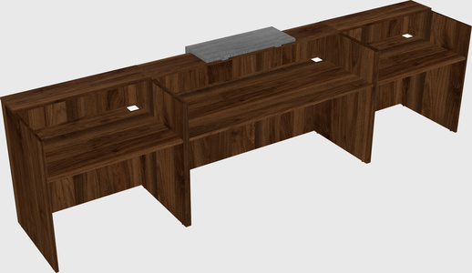 Modern long reception desk
