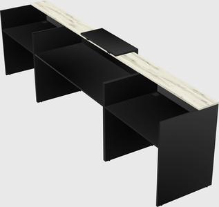 Modern long reception desk