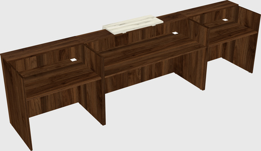 Modern long reception desk