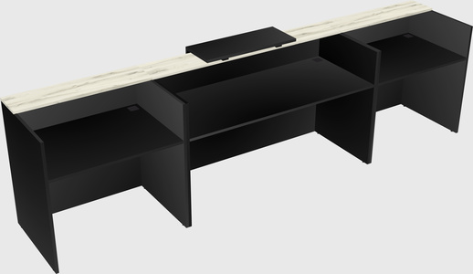 Modern long reception desk