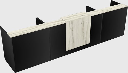 Modern long reception desk