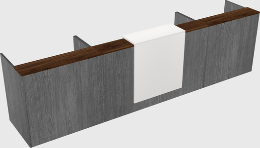 Modern long reception desk