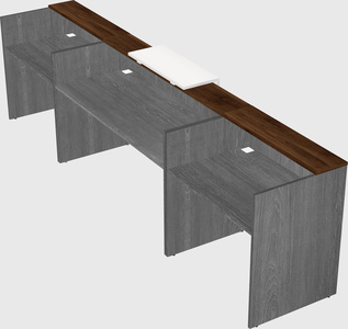 Modern long reception desk