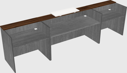 Modern long reception desk
